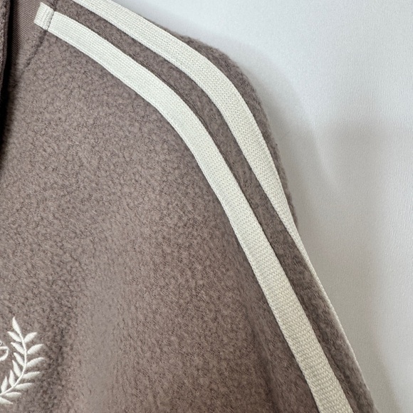 PINK by Victoria's Secret Reverse Fleece Cropped Polo Sweatshirt Rose - Picture 5 of 13